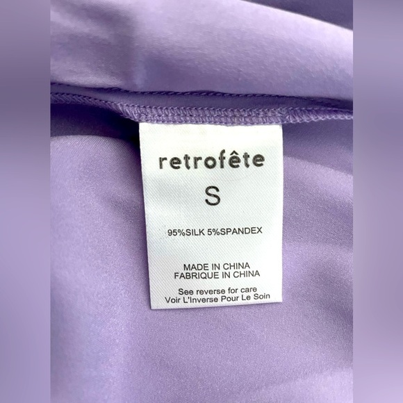 Retrofete ceres silk dress in lavender NWT - Picture 10 of 10